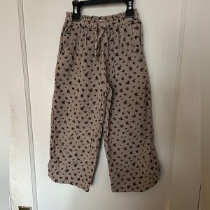 Zara kids floral cord coulottes